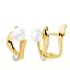 Pendientes de oro 18k con circonitas y perla